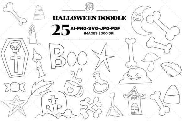 25Happy Halloween Line Art Doodle Cute: A Designer’s Real-World Review