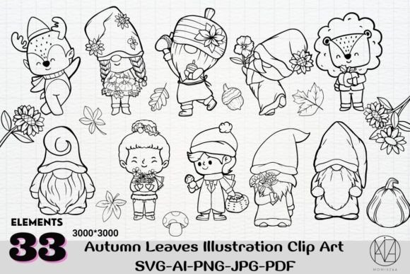 Autumn Leaves Illustration Clip Art SVG Review for Real Embroidery Projects