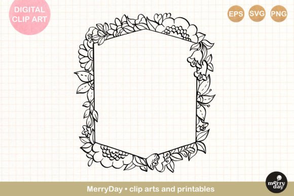Flower Hexagon Frame Line Art: A Designer’s Real-World Review