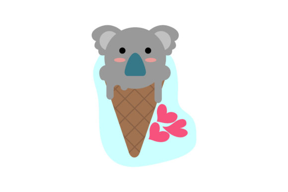 Koala Animal Ice Cream Character Flat Review