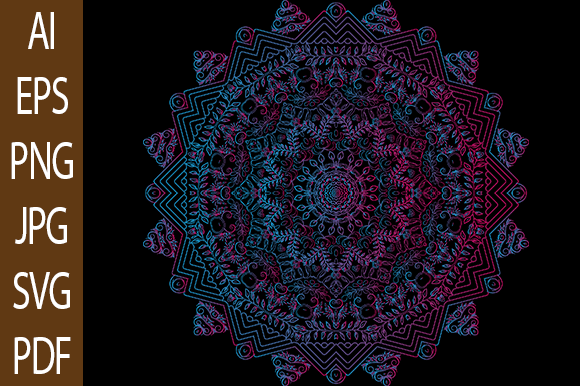 Mandala Vector Design V 83 for Real Embroidery Projects