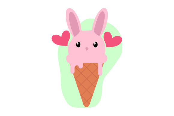 Rabbit Cute Animal Ice Cream Flat Icon Review for Real Embroidery Projects