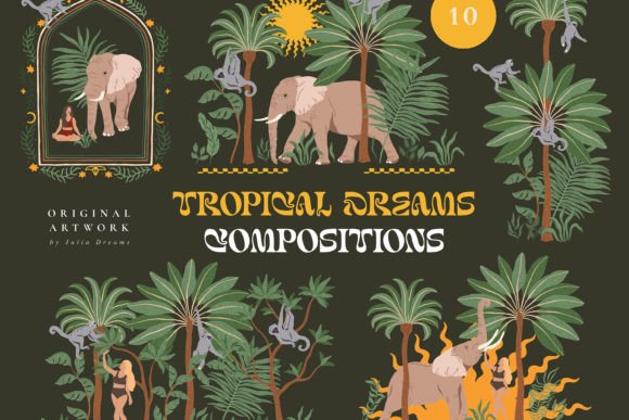 Tropical Dreams Compositions Elephant: A Designer’s Perspective