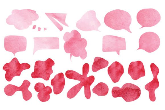 Watercolor Abstract Arrangements for Embroidery Projects