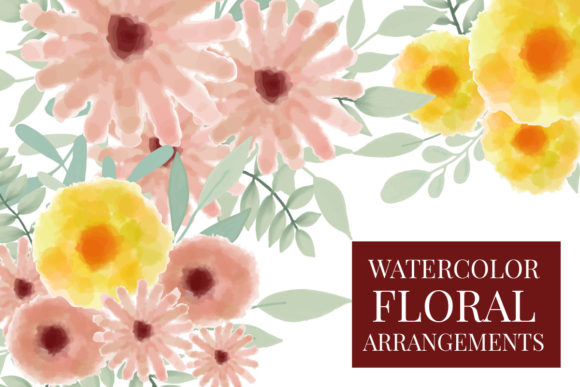 Watercolor Flower Arrangements Florals: A Designer's Perspective